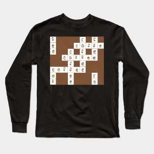 Coffee Crossword Long Sleeve T-Shirt